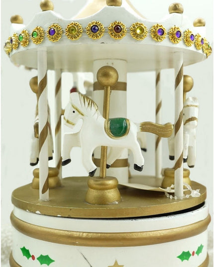 Cutiuta muzicala decorata de Craciun, Carusel rotativ