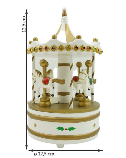 Cutiuta muzicala decorata de Craciun, Carusel rotativ