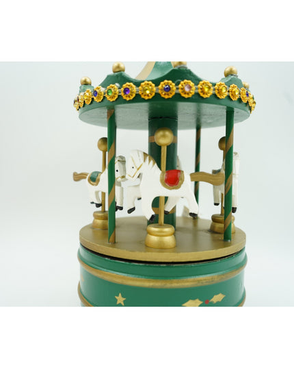 Cutiuta muzicala decorata de Craciun, Carusel rotativ