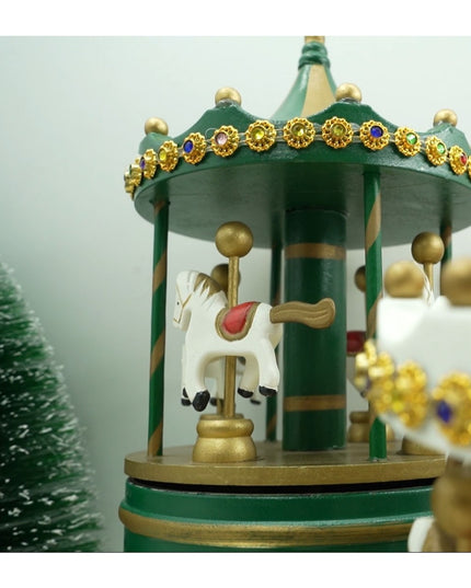 Cutiuta muzicala decorata de Craciun, Carusel rotativ