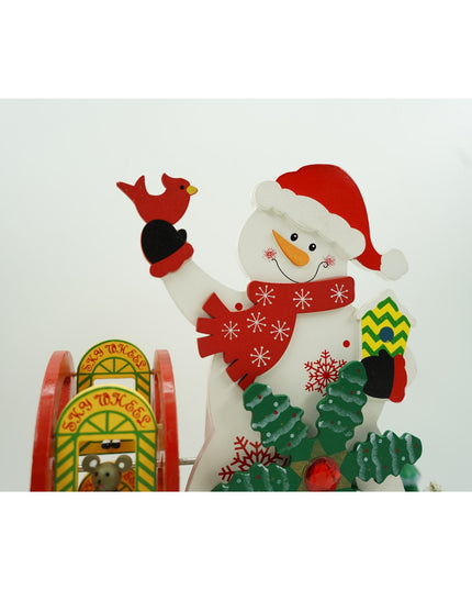 Cutiuta muzicala decorata de Craciun, Om de zapada