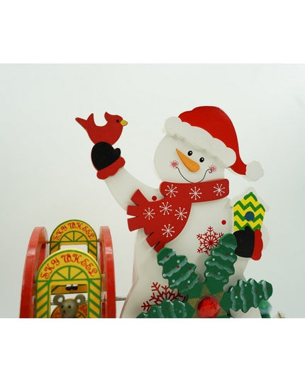 Cutiuta muzicala decorata de Craciun, Om de zapada