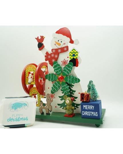 Cutiuta muzicala decorata de Craciun, Om de zapada