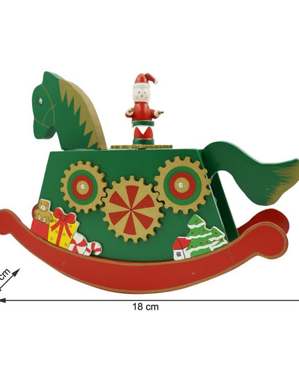 Cutiuta muzicala decorata de Craciun, Ponei