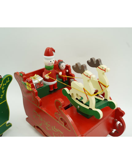 Cutiuta muzicala decorata, Sania lui Mos Craciun