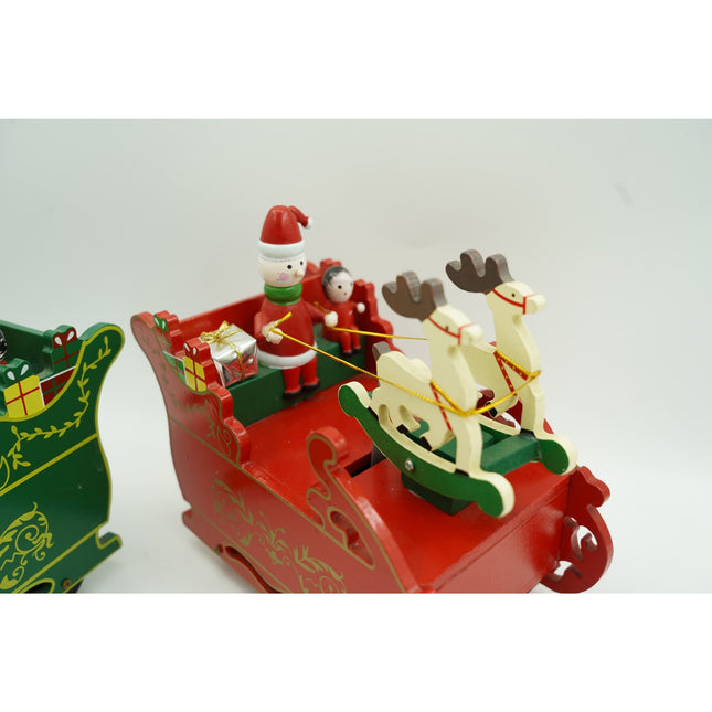 Cutiuta muzicala decorata, Sania lui Mos Craciun