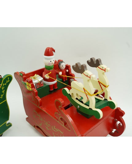 Cutiuta muzicala decorata, Sania lui Mos Craciun