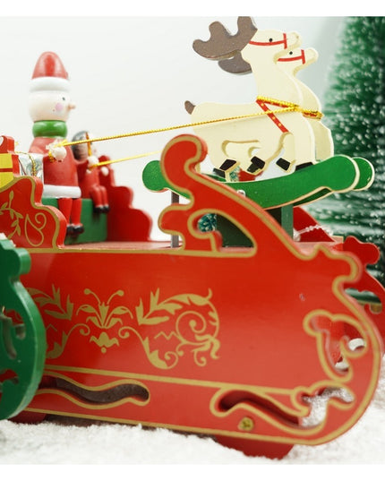 Cutiuta muzicala decorata, Sania lui Mos Craciun