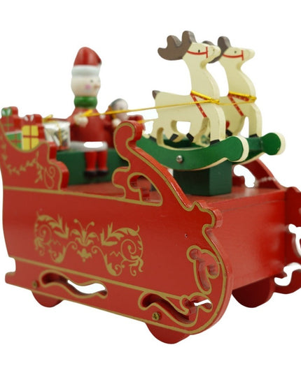 Cutiuta muzicala decorata, Sania lui Mos Craciun