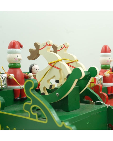 Cutiuta muzicala decorata, Sania lui Mos Craciun