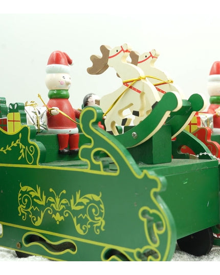 Cutiuta muzicala decorata, Sania lui Mos Craciun