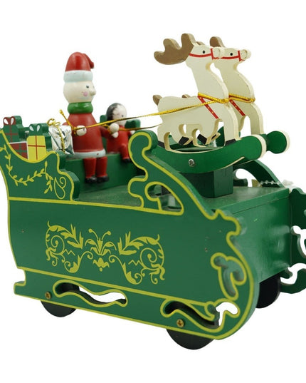 Cutiuta muzicala decorata, Sania lui Mos Craciun