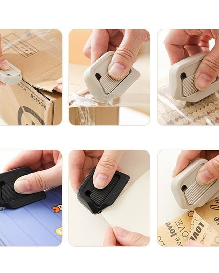 Cutter Portabil, din ABS, Magnetic, Lama Ceramica, Autoretractabila, Universal