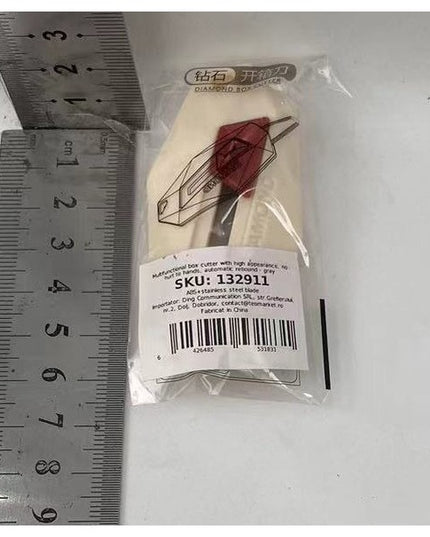 Cutter pentru Cutii, Varf Rotunjit si Zimtat, Tip Breloc