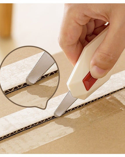 Cutter pentru Cutii, Varf Rotunjit si Zimtat, Tip Breloc