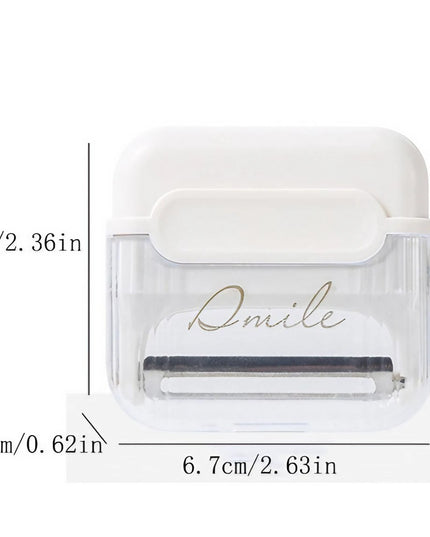 Decojitor/Curatator manual de legume si fructe, portabil, cu magnet, doua lame, Inox