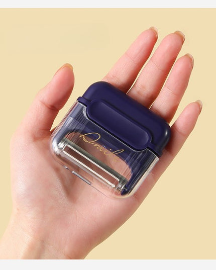 Decojitor/Curatator manual de legume si fructe, portabil, cu magnet, doua lame, Inox