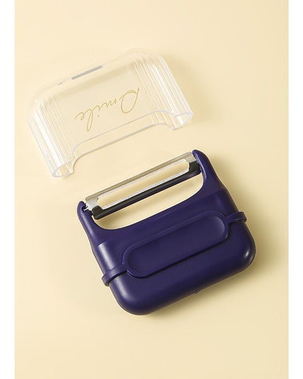 Decojitor/Curatator manual de legume si fructe, portabil, cu magnet, doua lame, Inox