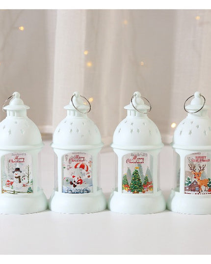 Decoratiune de Craciun, Model Sfesnic de Birou, Om de Zapada, din Plastic, cu Inel de Agatat