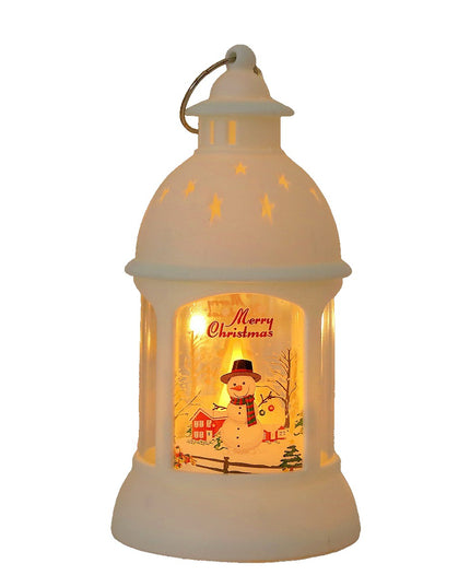 Decoratiune de Craciun, Model Sfesnic de Birou, Om de Zapada, din Plastic, cu Inel de Agatat