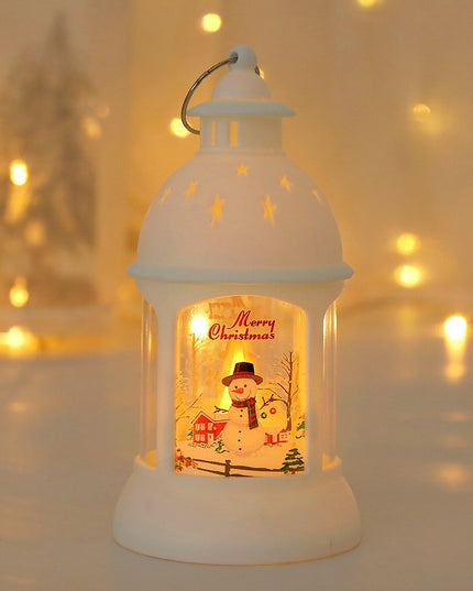 Decoratiune de Craciun, Model Sfesnic de Birou, Om de Zapada, din Plastic, cu Inel de Agatat