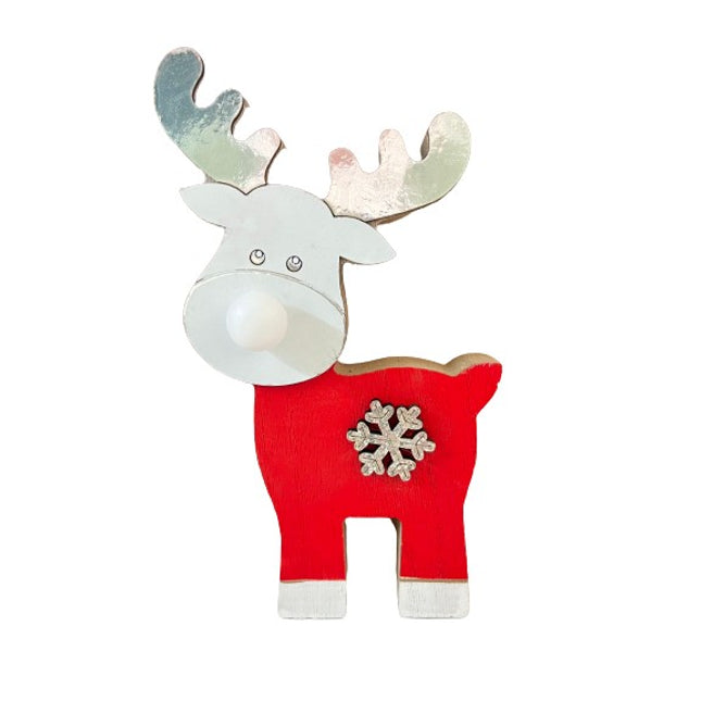 Decoratiune Craciun cu lumina, Ren, lumina