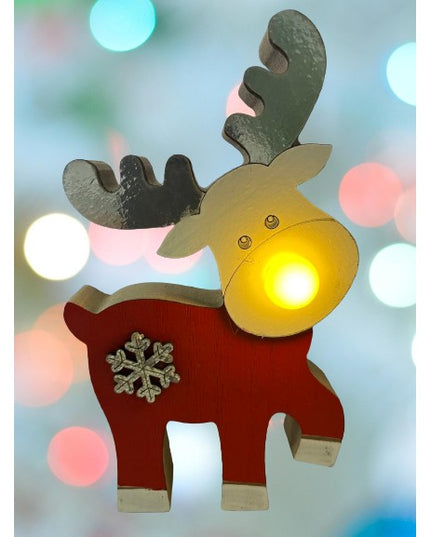 Decoratiune Craciun cu lumina, Ren, lumina