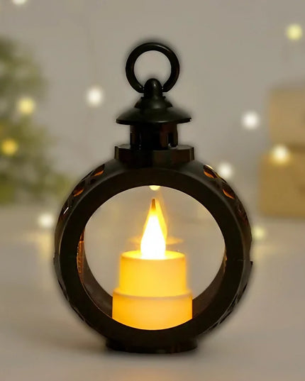 Decoratiune Craciun tip Felinare cu baterii, ,Lumanare cu lumina