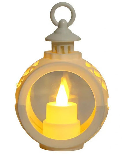 Decoratiune Craciun tip Felinare cu baterii, ,Lumanare cu lumina