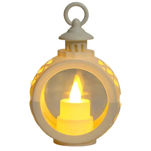 Decoratiune Craciun tip Felinare cu baterii, ,Lumanare cu lumina