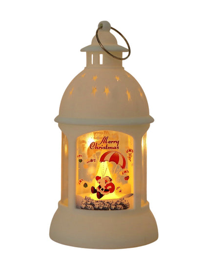 Decoratiune de Craciun, Model Sfesnic de Birou, Mos Craciun, din Plastic, cu Inel de Agatat