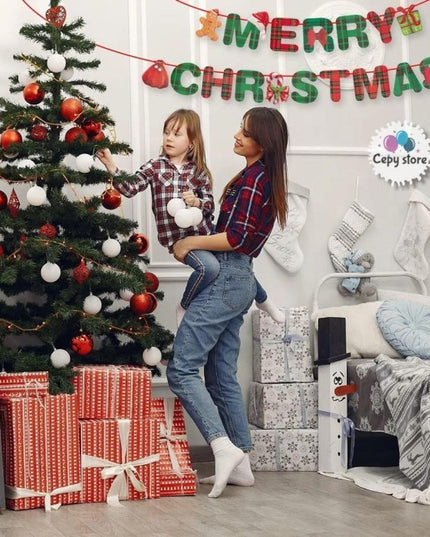 Decoratiune de Craciun, Tip Banner, pentru Usa sau Perete, Litere