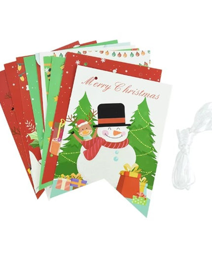 Decoratiune de Craciun, Tip Banner, 12 Piese, pentru Usa sau Perete