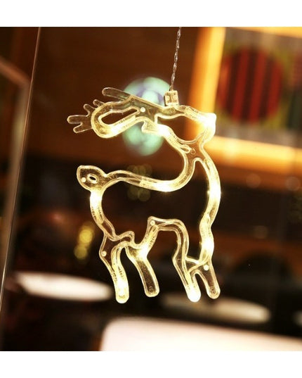 Decoratiune de Craciun Luminoasa in forma de Cerb/Caprioara,cu Ventuza