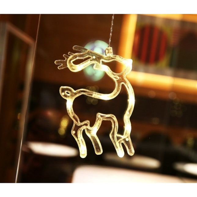 Decoratiune de Craciun Luminoasa in forma de Cerb/Caprioara,cu Ventuza