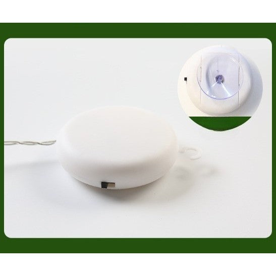 Decoratiune de Craciun Luminoasa in forma de Mos Craciun,cu Ventuza