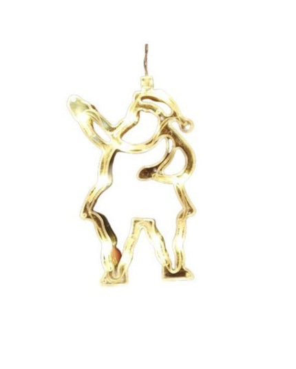 Decoratiune de Craciun Luminoasa in forma de Mos Craciun,cu Ventuza