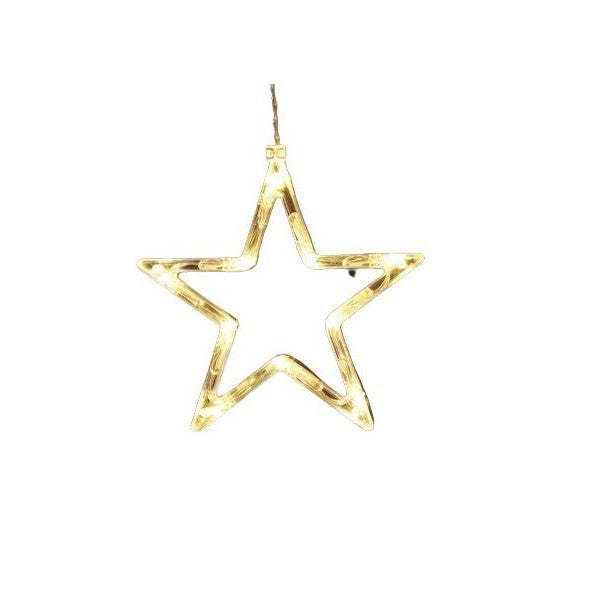 Decoratiune de Craciun Luminoasa in forma de Stea , cu Ventuza