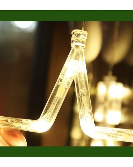 Decoratiune de Craciun Luminoasa in forma de Stea , cu Ventuza