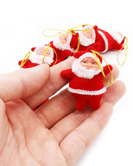 Decoratiune de Craciun, Mos Craciun mic, cu agatatoare pentru pom