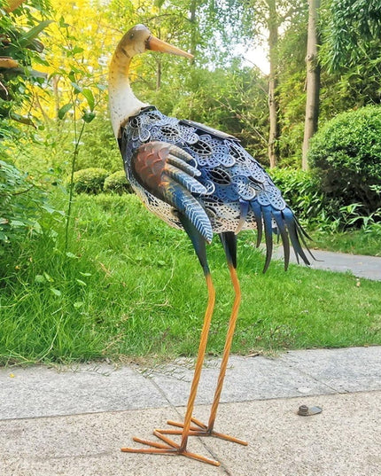 Decoratiune de Gradina cu Lampa solara, Model Pasare, Iluminare Led si Incarcare Solara,pentru Exterior