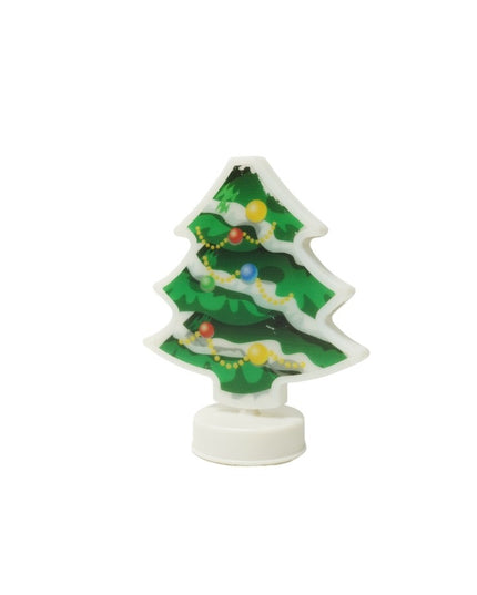 Decoratiune luminoasa 3D, Tip brad, cu baterii