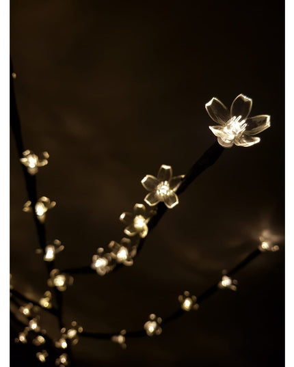 Decoratiune Luminoasa, Crenguta, cu Baterii, 72 LED -uri, Flori