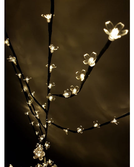 Decoratiune Luminoasa, Crenguta, cu Baterii, 72 LED -uri, Flori