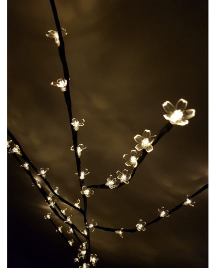 Decoratiune Luminoasa, Crenguta, cu Baterii, 72 LED -uri, Flori