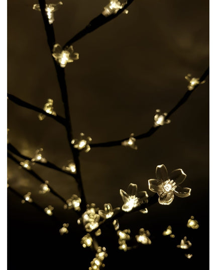 Decoratiune Luminoasa, Crenguta, cu Baterii, 72 LED -uri, Flori