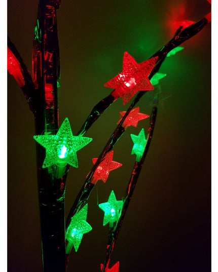 Decoratiune Luminoasa Crenguta cu Baterii 72 LED -uri Stelute