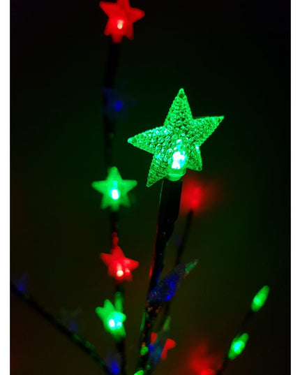 Decoratiune Luminoasa Crenguta cu Baterii 72 LED -uri Stelute