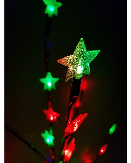 Decoratiune Luminoasa Crenguta cu Baterii 72 LED -uri Stelute