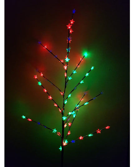 Decoratiune Luminoasa Crenguta cu Baterii 72 LED -uri Stelute